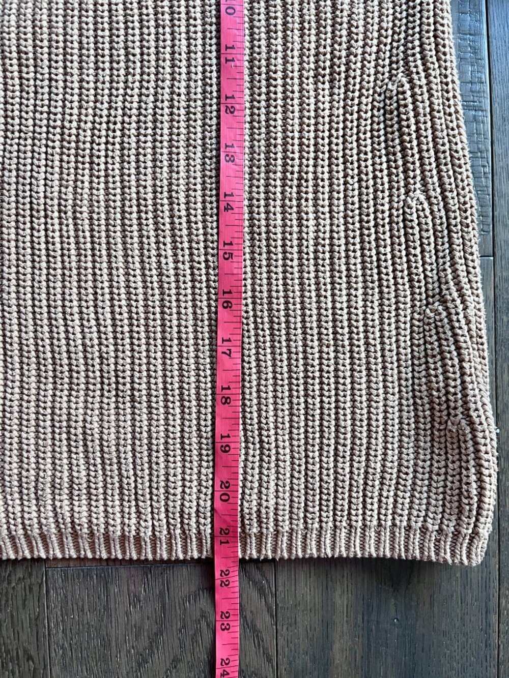 Quince Organic Cotton Fisherman Crewneck Sweater Camel Size S - Picture 7 of 7